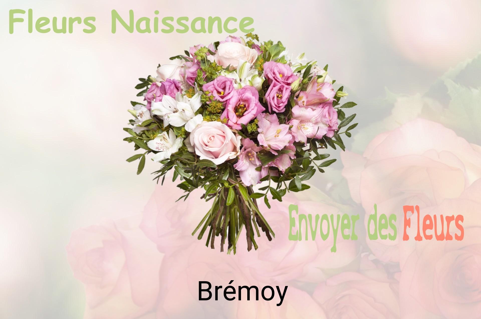 Bouquet de fleurs de naissance livré à Brémoy